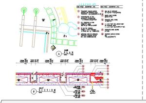 园林景观道路铺装施工细部大样图（CAD施工图）