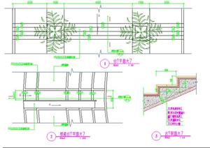 园林景观台阶施工细部大样图（CAD施工图）