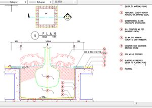 某现代风格园林景观树池扩初图设计CAD图纸17