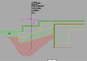 园林台阶细部施工设计大样图（CAD施工图）