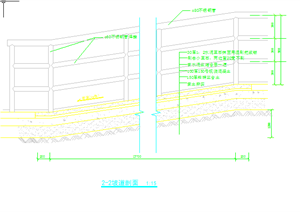 某现在风格园林景观水泥道路坡道设计CAD图纸