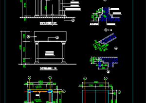 某现代风格园林景观亭子施工图设计CAD图纸16