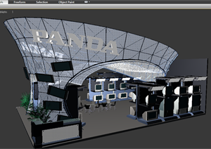 某展览空间展览厅设计3DMAX模型素材33