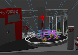 某展览空间展览厅设计3DMAX模型素材56