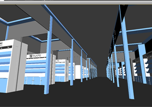 某展览空间展览厅设计3DMAX模型素材94