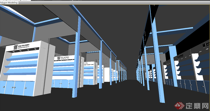 某展览空间展览厅设计3DMAX模型素材94(1)