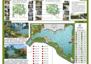 某高校校园滨水景观设计PSD格式