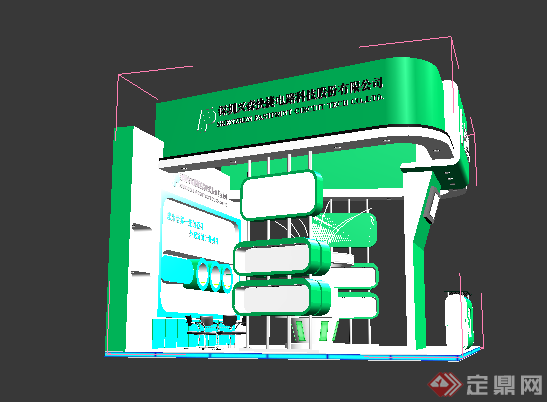 某电路科技展厅设计方案3DMAX模型(1)
