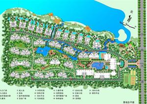 某东南亚风格山庄住宅景观设计施工图（dwg格式）