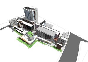 上海某厂房建筑设计方案SU(草图大师)模型