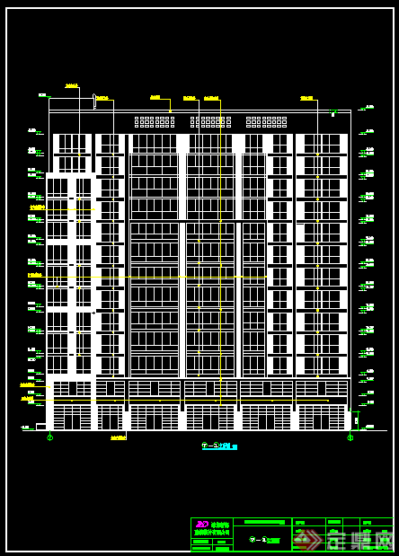 某现代商务办公建筑设计施工图（DWG格式）(2)
