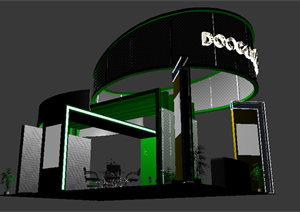 某汽车设备展厅设计方案3DMAX模型