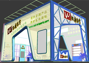 某体育用品展厅设计方案3DMAX模型2