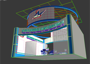 某自动化设备展厅设计方案3DMAX模型