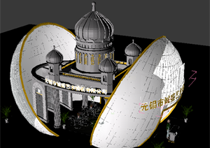 某金属模具展厅设计方案3DMAX模型