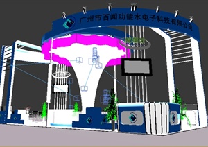 某电子科技展厅设计方案3DMAX模型2