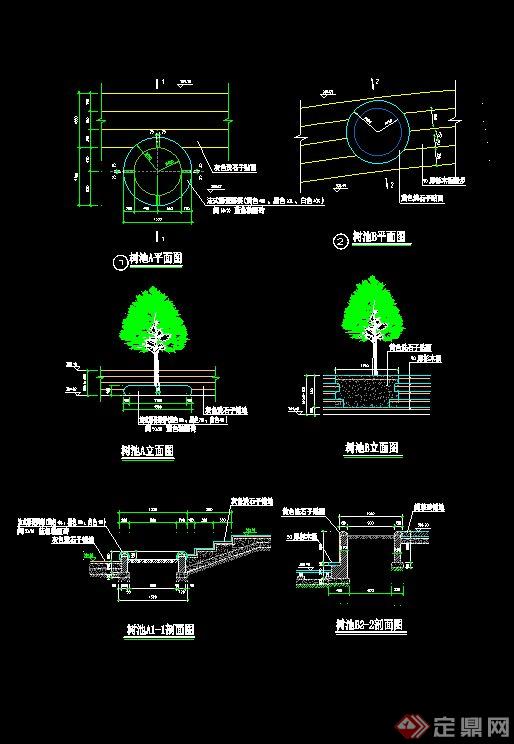 某树池景观设计施工图(1)