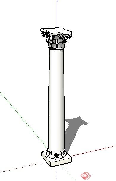 某圆柱景观设计SU模型(1)