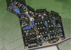 某大型小区建筑规划方案SU(草图大师)模型