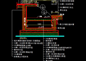 某园林景观水池水景施工图设计CAD图纸