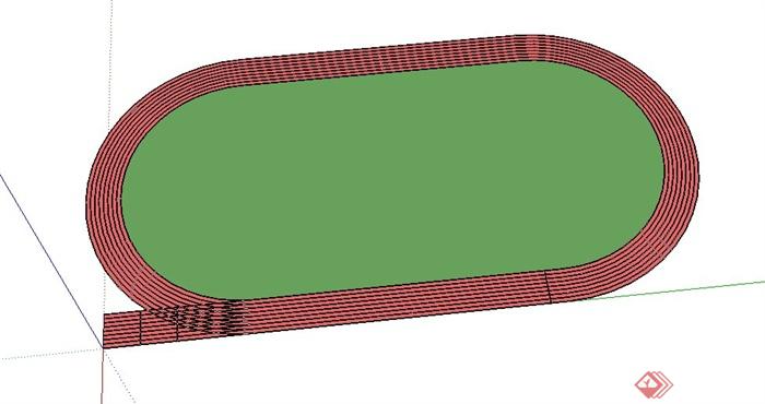 某田径跑道设计SU模型(1)