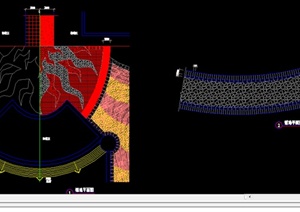某园林景观广场铺装设计施工图CAD图纸