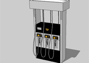 某加油站加油器SU(草图大师)模型素材