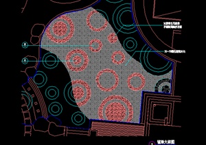 某园林小广场铺装扩初图设计CAD图纸2