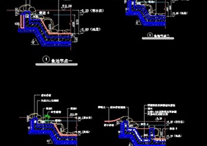 某鱼池景观设计节点图