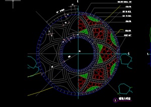 某园林景观广场铺装扩初图设计CAD图纸