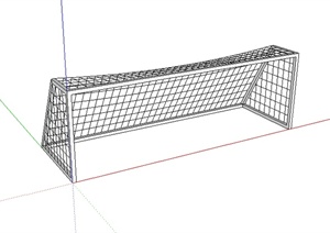 某足球场拦网设计SU(草图大师)模型素材
