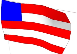 美国国旗SU(草图大师)模型