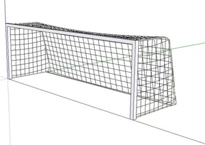 一个足球门设计SU(草图大师)模型素材