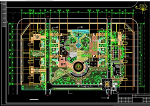 某大型广场景观规划设计方案CAD图纸