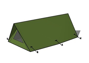 一个帐篷设计SU(草图大师)模型素材