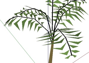 多个绿化植物树SU(草图大师)模型