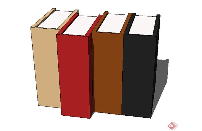 设计素材之书籍设计SU模型(2)