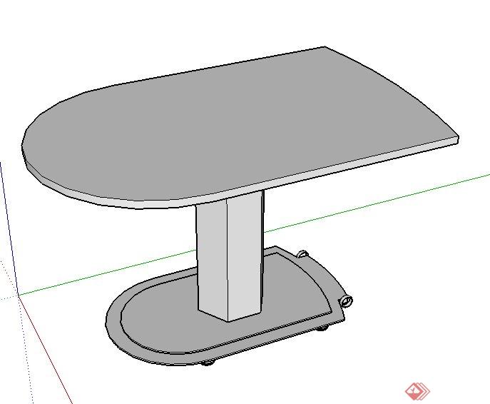50个办公桌设计SU模型素材(1)