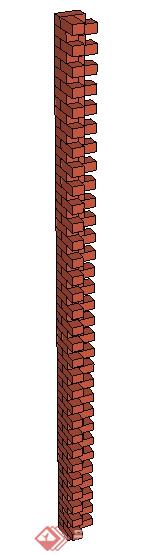 多个墙体墙砖建筑构件SU模型(1)