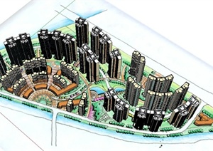 某住宅小区规划设计SU(草图大师)模型1