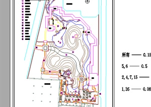 北京某现代酒店饭店全套景观设计施工图CAD图纸