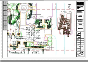北京某翠城B区全套景观设计施工图CAD图纸