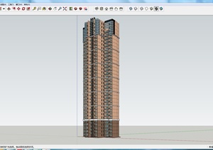 高层住宅设计建筑设计SU(草图大师)模型