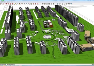 某现代建筑设计方案SU(草图大师)模型2