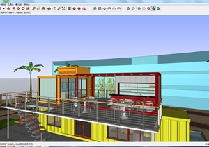 某住宅建筑设计SU(草图大师)模型2