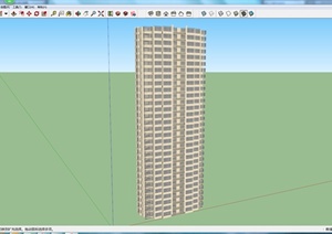 某住宅建筑初步构造设计SU(草图大师)模型