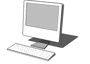 iMac电脑SU(草图大师)模型