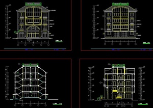 某多层高级寓所建筑设计方案图
