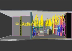 某现代服装展厅设计方案3DMAX模型
