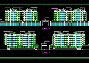 某现代居住公寓住宅楼建筑施工图CAD图纸